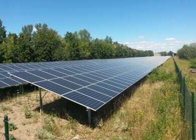 Bürger-Solaranlage „Prettin 1“ in Prettin von den Energiegenossenschaft Heilbronn Franken eG und der BürgerEnergie Neckar-Odenwald eG.