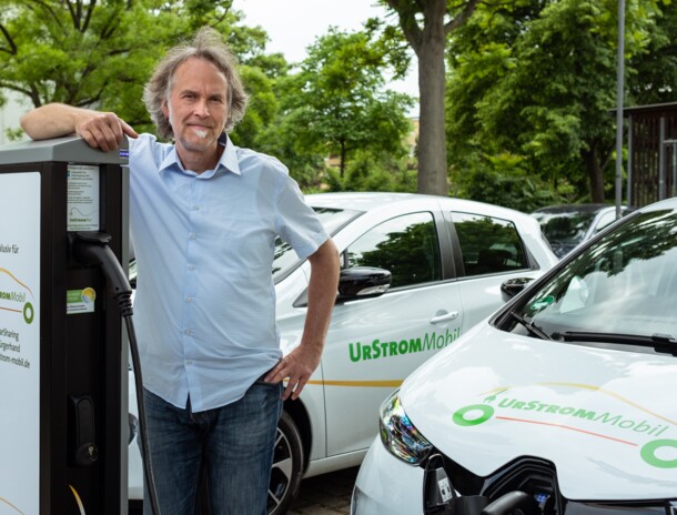 Elektromobilität mit der UrStrom Energiegenossenschaft.
