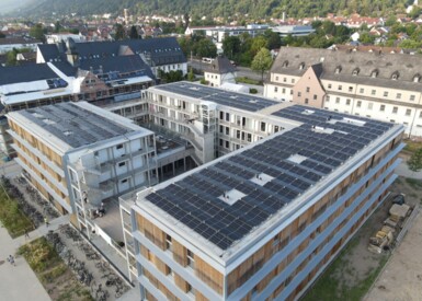 Bürger-Solaranlage „Collegium Academicum“ in Heidelberg von der Heidelberger Energiegenossenschaft (HEG).